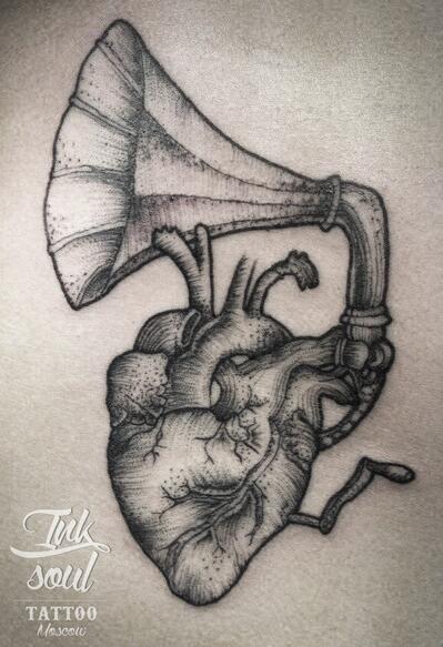 Сердце с грамофоном