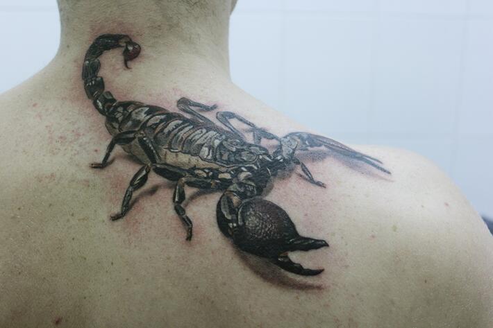 Фото тату Тату скорпионы на спине