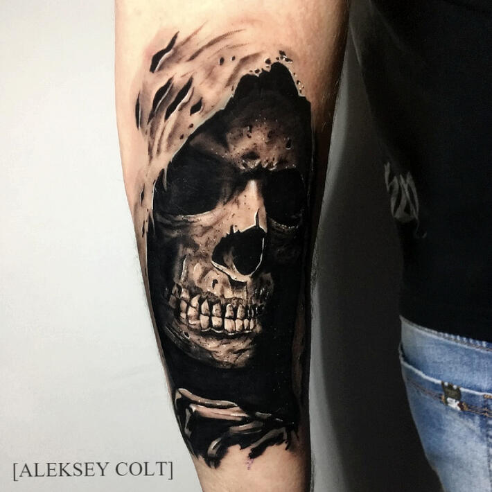 Фото тату Aleksey Colt | Skull | Death 