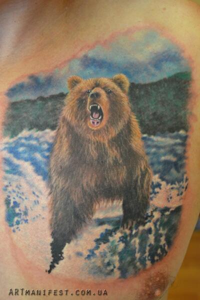 Tribal Flame Bear Tattoo by KDesJardins on DeviantArt