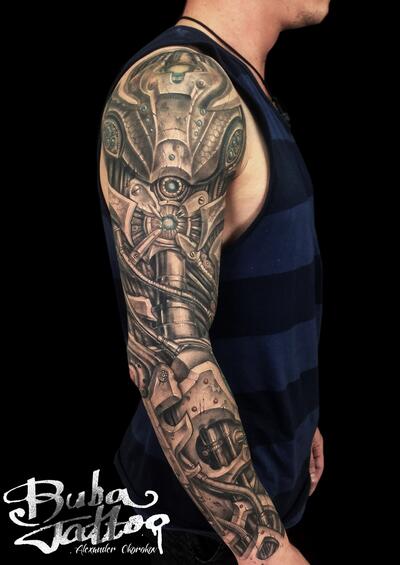 50 Turbo Tattoo Ideas For Men  Turbocharged Designs  Sleeve tattoos Mechanic  tattoo Biomechanical tattoo