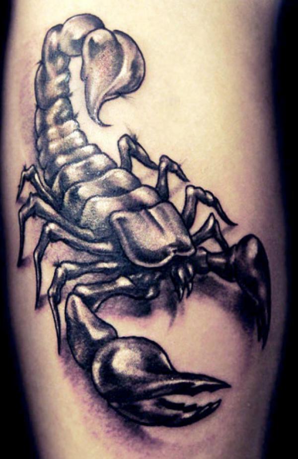 Фото тату Темный скорпион