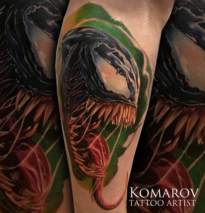Venom tattoo design by Jrocktattoo : r/TattooDesigns