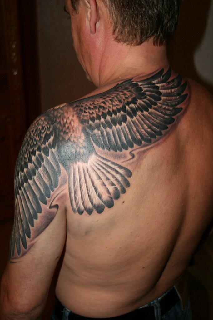 Фото тату Тату орел на плече