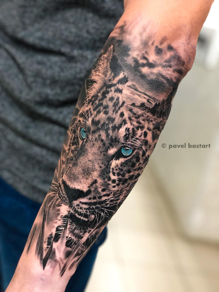 Leopard Tattoo Design Images (Leopard Ink Design Ideas) | Leopard tattoos,  Animal sleeve tattoo, Cheetah tattoo