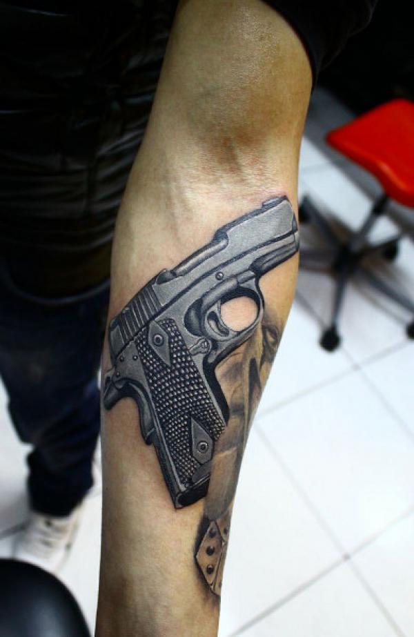Download Tattoo Cupid Firearm Ak47 Ak47 Drawing HQ PNG Image  FreePNGImg