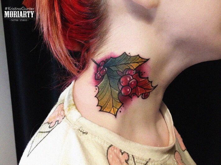 Share 68 holly leaf tattoo best  incdgdbentre