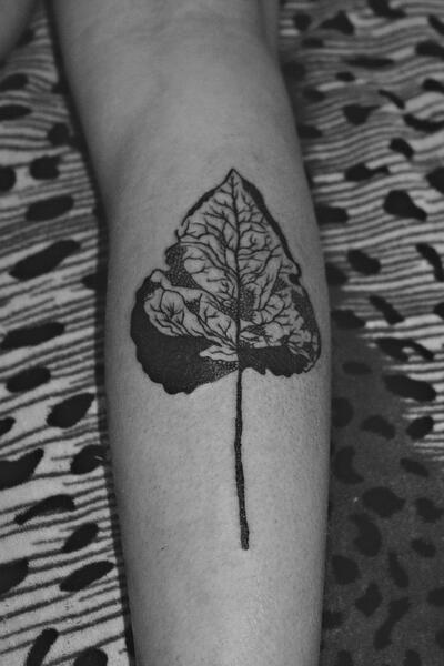 Tattoo uploaded by kel tait • Copper Beech leaves from my 