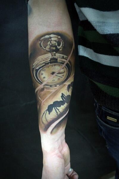 inkbybdr:clock-tattoo