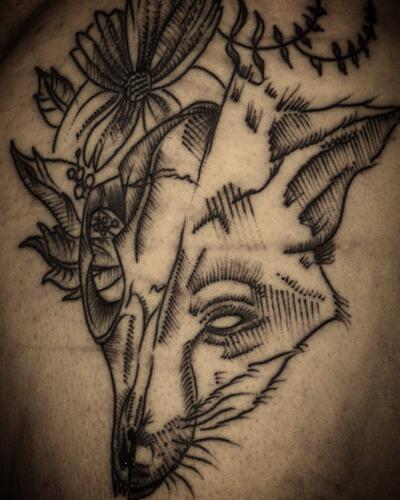 Fox and hare chest tattoo by  https://www.instagram.com/maxrathbone_tattooer/ | Chest tattoo, Tattoos,  Tattoos and piercings
