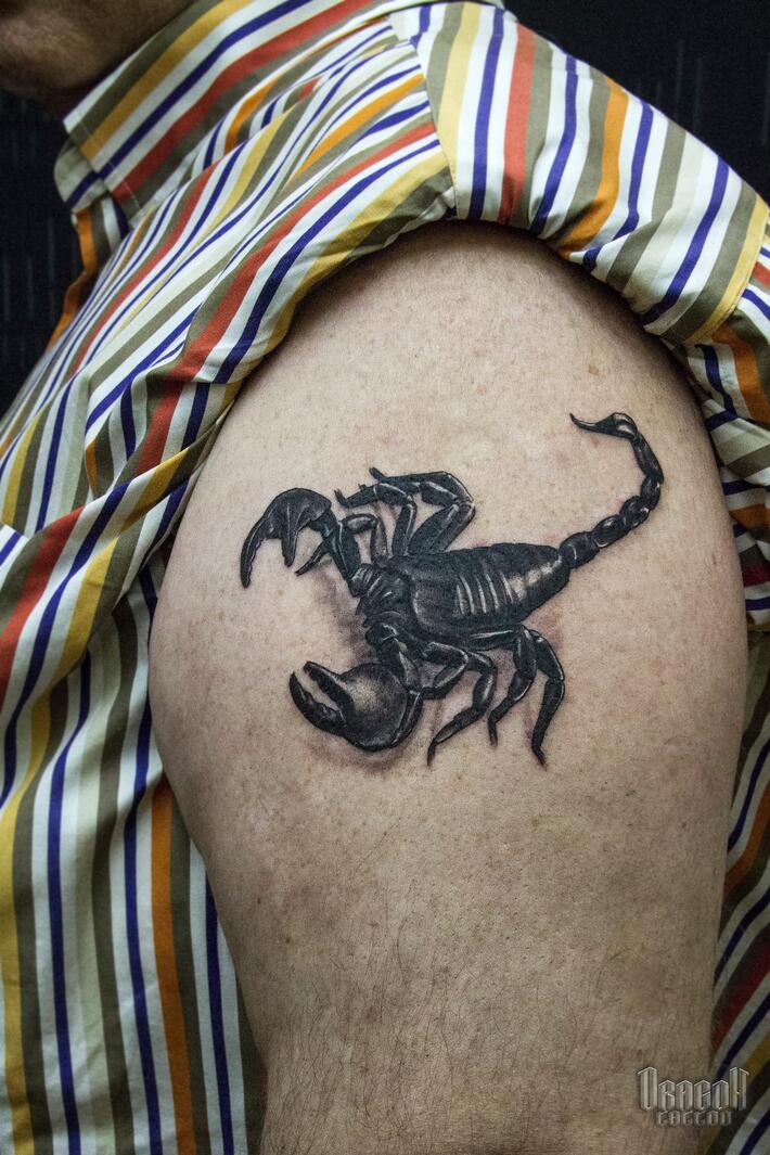 Фото тату Тату скорпионы на плече
