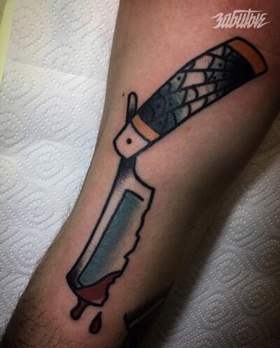 Times Tattoo  Ethan got to do the ol buck knife wrapped in barbed wire  trick  Facebook