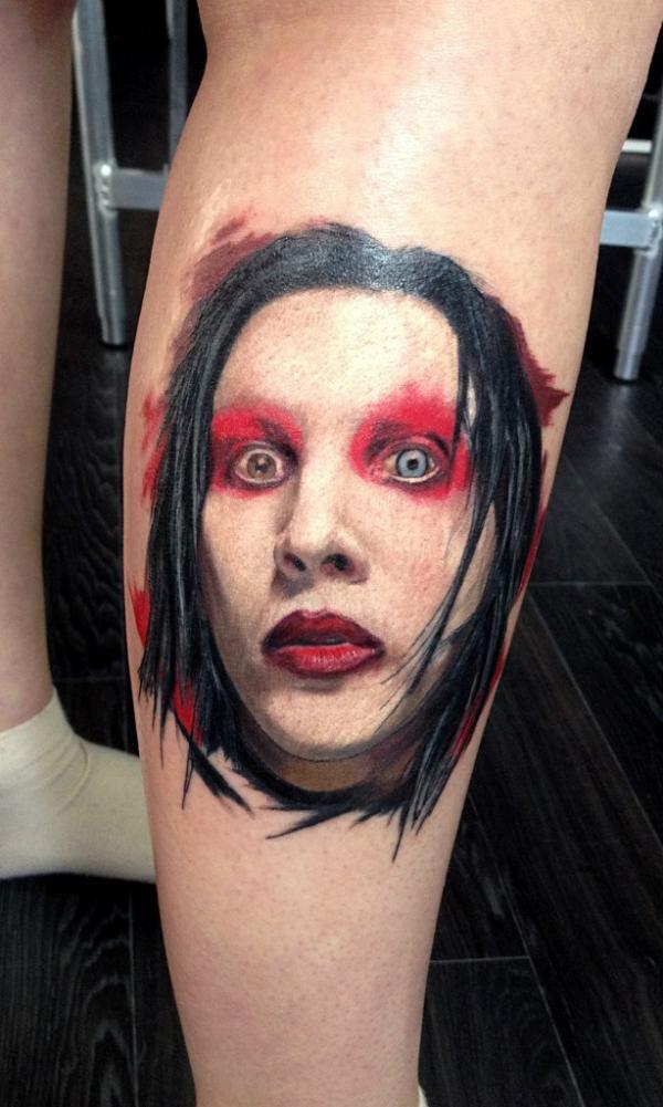 Фото тату Marilyn Manson