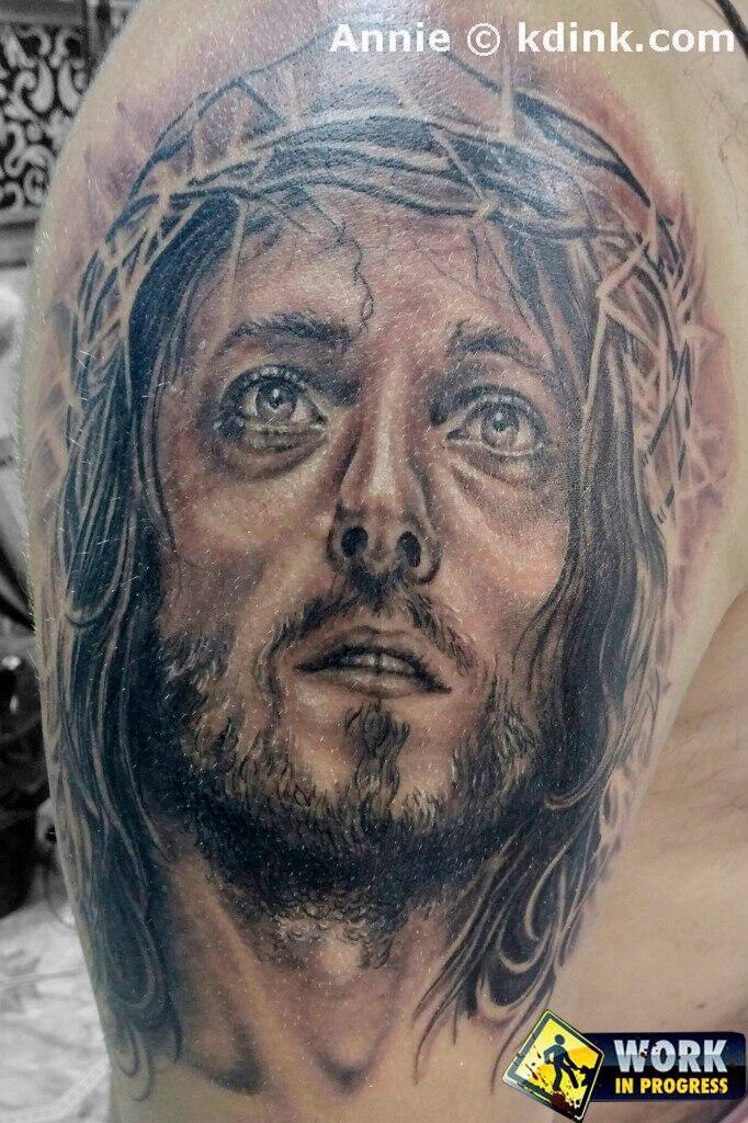 Tattoo of Religious Christ