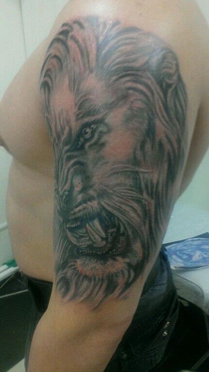 Фото тату Тату львы на плече