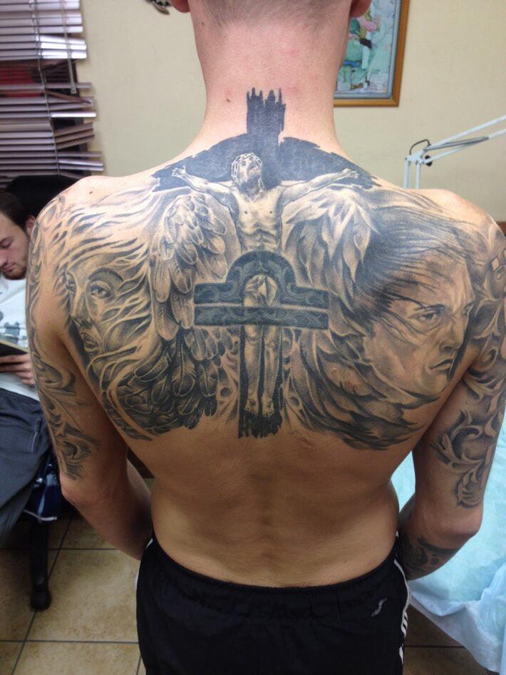 Фото тату Тату кресты на спине