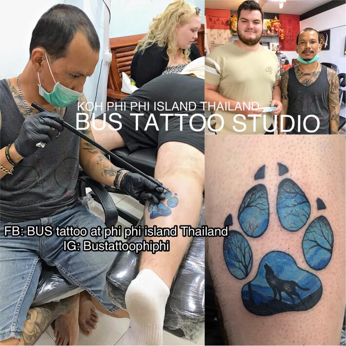 Tattoo Bus tattoo studio at phi phi i - tattoo photo (1016207)