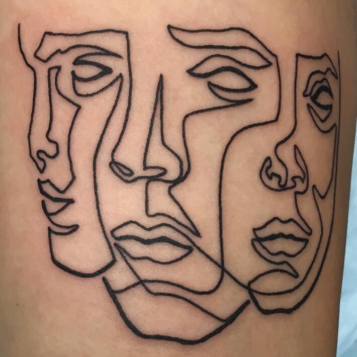 Tattoo Snob on Instagram Three Face Lady by tpereztattoos at  blvckmvsstvttoo in Austin Texas threefacelady tpereztattoos  blackmasstattoo austin texas