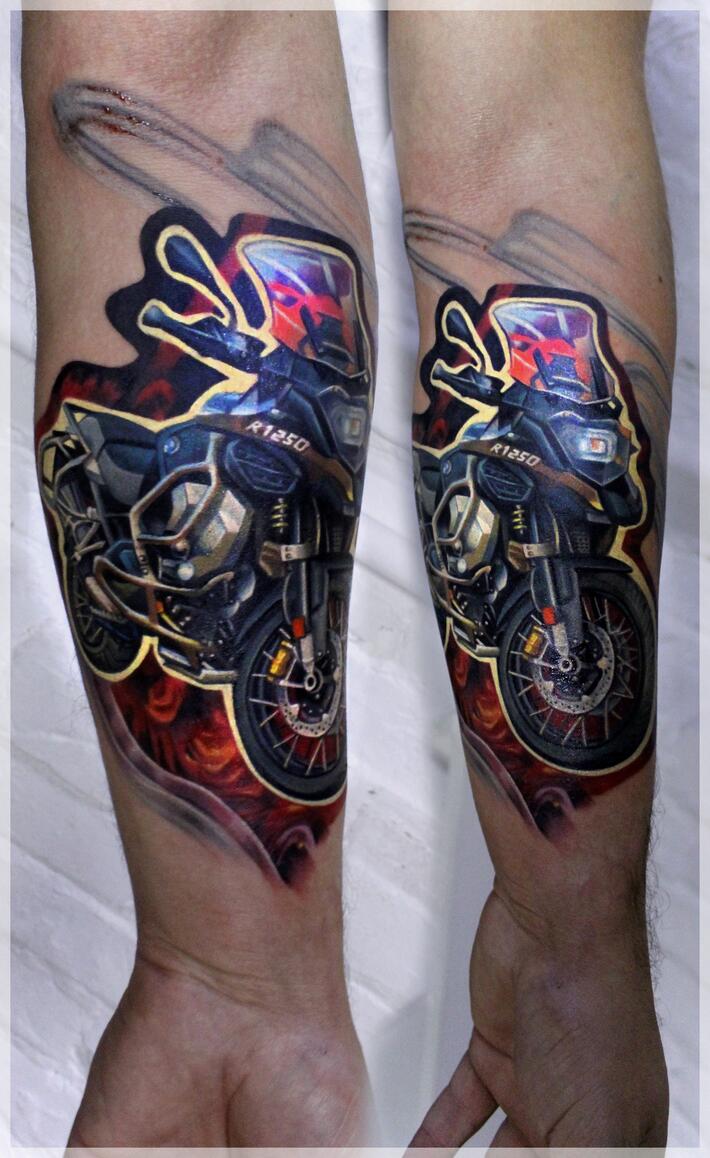 Aggregate more than 172 motorcycle tattoo sleeve latest