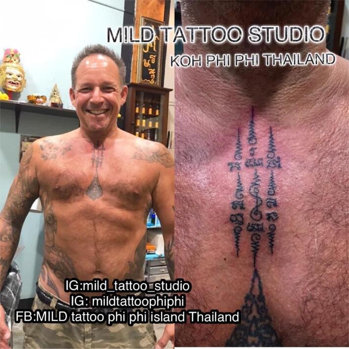 бамбуковая татуировка в Таилан, фото тату