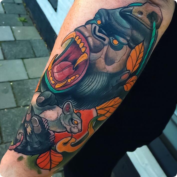 Gorilla by Mikey Har TattooNOW