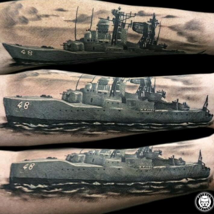 battleship tattoo | laststandonzombieisland