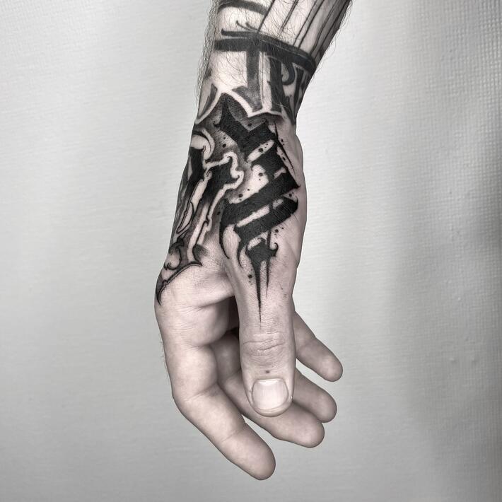 cyber sigil tattoo handsTikTok Search