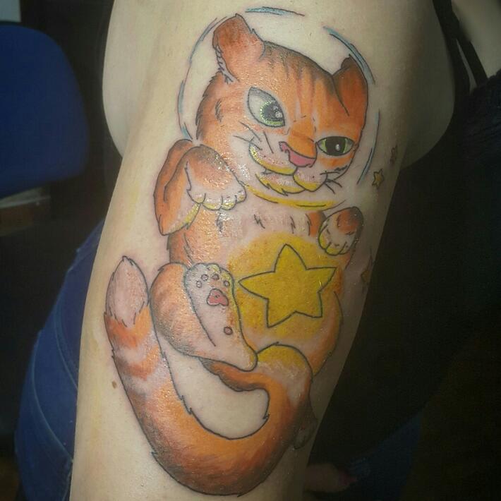 Heroes  Ghosts Tattoo on Instagram Heres a fun lucky cat by  dubwilltattoo  