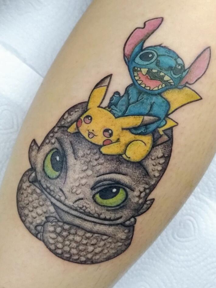 Naw Toothless and Stitch  Disney tattoos Stitch tattoo Disney stitch  tattoo