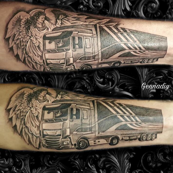 Free Semi Truck Tattoos Download Free Semi Truck Tattoos png images Free  ClipArts on Clipart Library