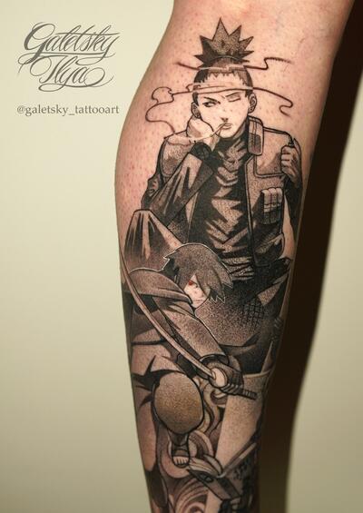 Might Guy from Naruto  tattoo by DaveVeroInk  located in ViennaAustria   rAnimetattoos