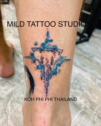 bamboo tattoo Thailand at mild