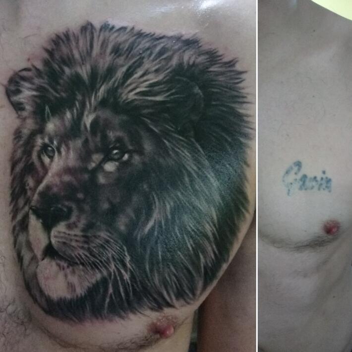 Lion CoverUp Tattoo by skept11 on DeviantArt