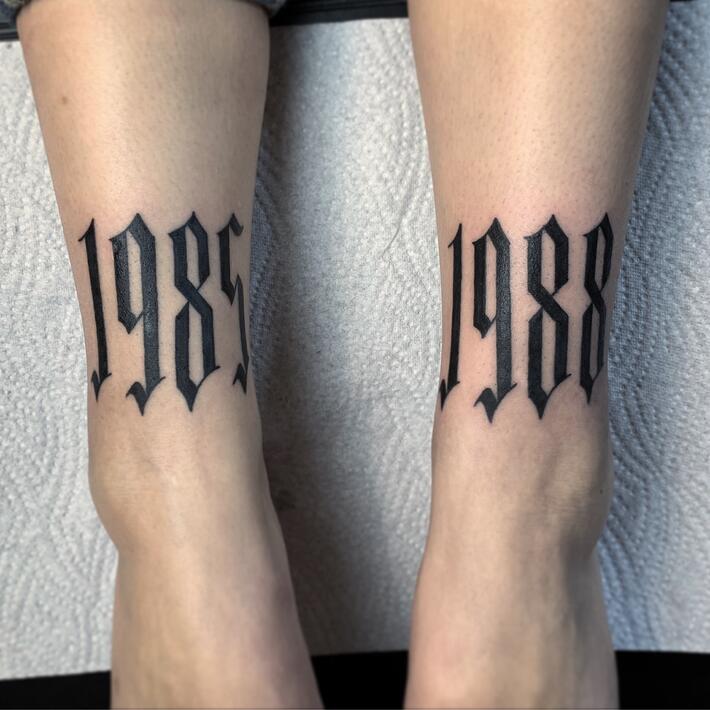 Faded Dotwork Script  Tattoo Abyss Montreal