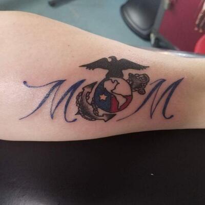 Mom Gets Tattoo for Marine Sons Homecoming  Tattoo Ideas Artists and  Models