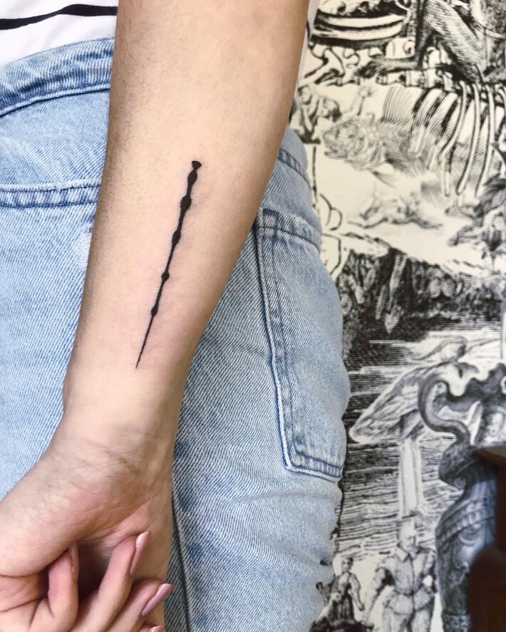 The Elder Wand the Death  Tattoos by Clinton Gifford  Facebook