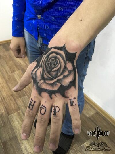 Waterproof Temporary Tattoo Sticker Rose Flower Hand back tatto Art flash  tatoo fake tattoos for women men - AliExpress