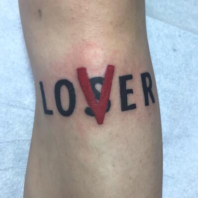 LOVER or LOSER? #tattoo #tattooideas #tattoos #tattooartist  #femaletattooartist #femaleartist #dmvtattooartist #dmvtattoos #dmv  #dmvfem... | Instagram