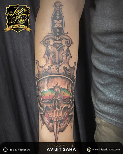 Skull and Dagger Tattoo