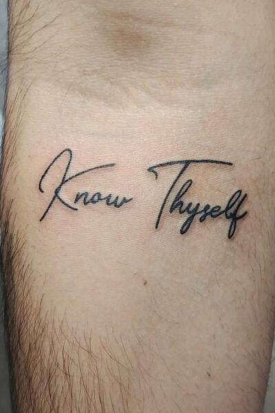 Know thyself in Latin  Tattoo quotes Tattoos Know thyself