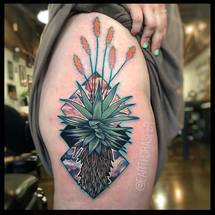 danger garden Spiky plant tats to commemorate and celebrate