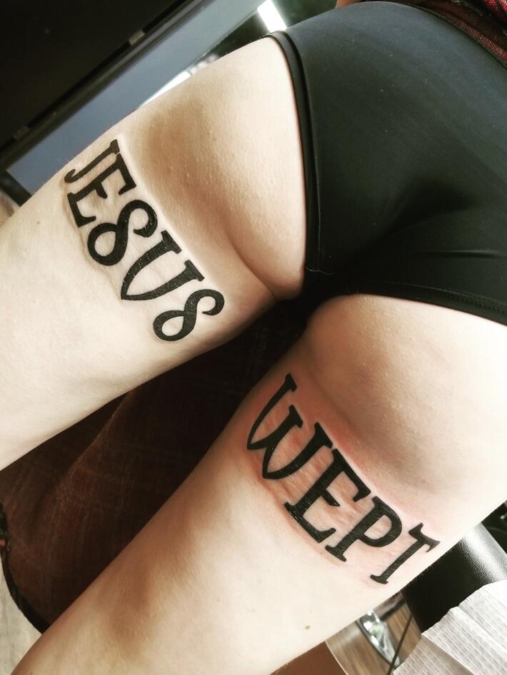 passed loved ones tattoos with jesus｜TikTok Search