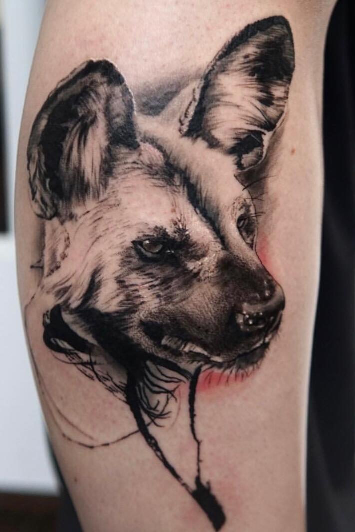 25246 Wild Dog Tattoo Images Stock Photos  Vectors  Shutterstock