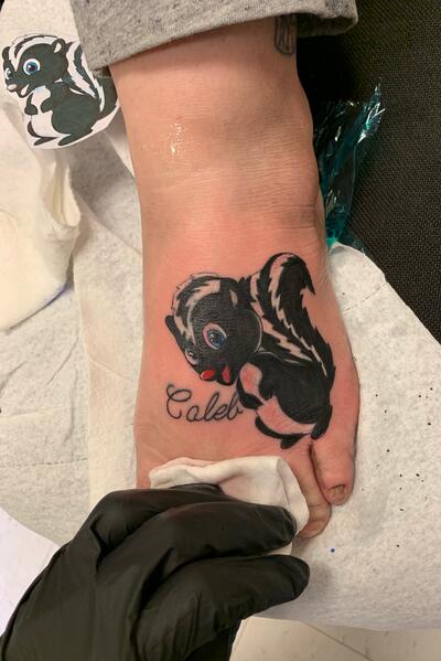 Skunk Tattoo Design - Etsy