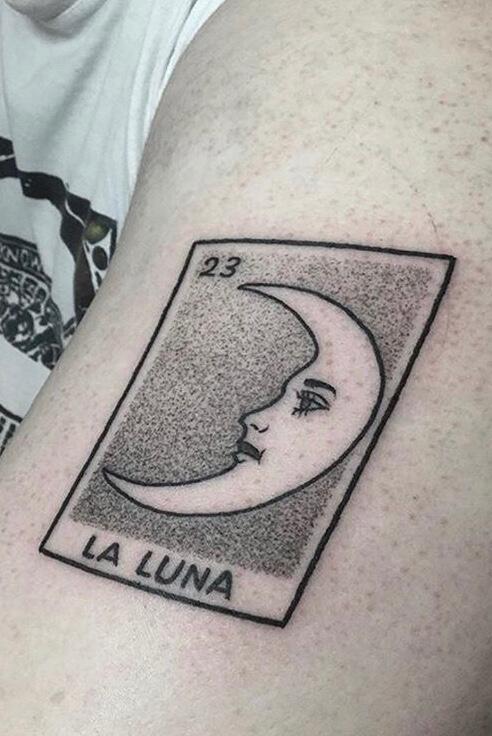 Loteria black and grey tattoo  Tatoo