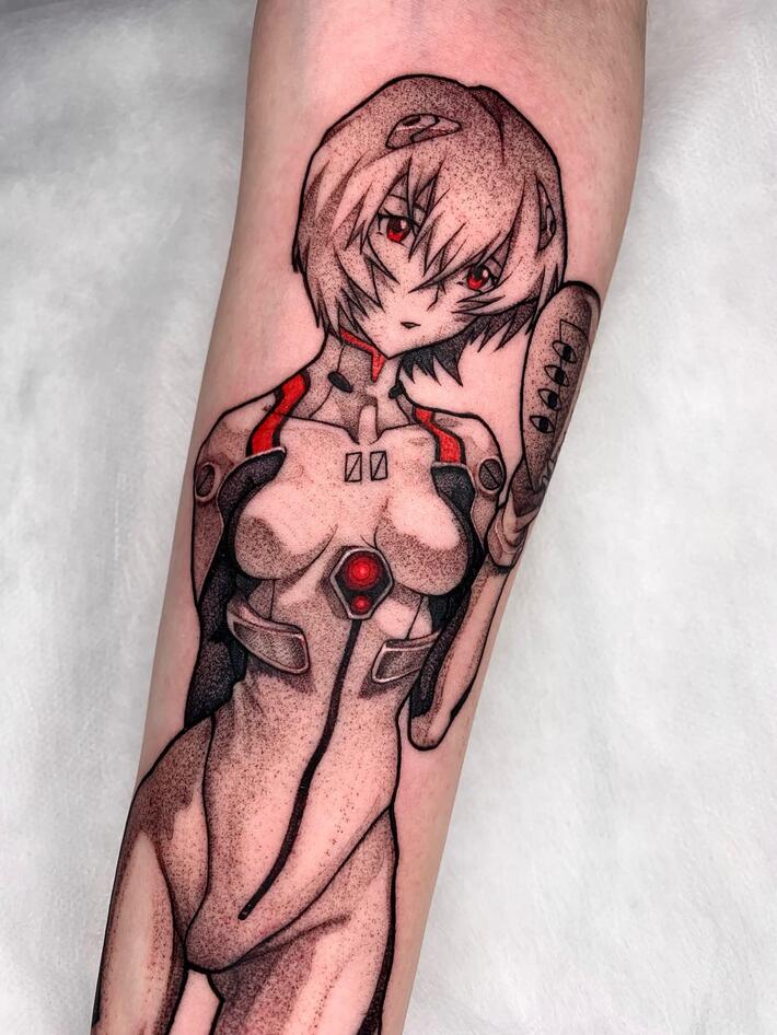 Rei Ayanami Tattoo by IG EJTattz  rAnimetattoos