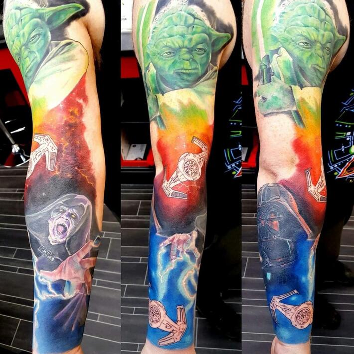 63 Star Wars Sleeve Tattoo  Best Ideas in 2023