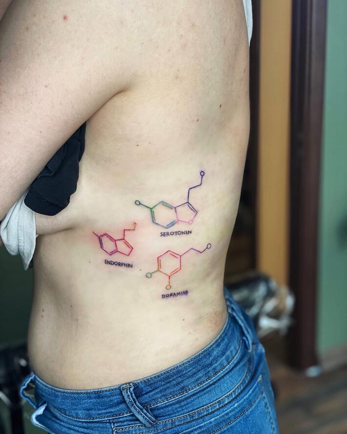 Dopamine Temporary Tattoo - Set of 3 – Tatteco