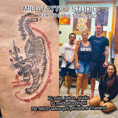 bambukovaya tatuirovka v Tailan