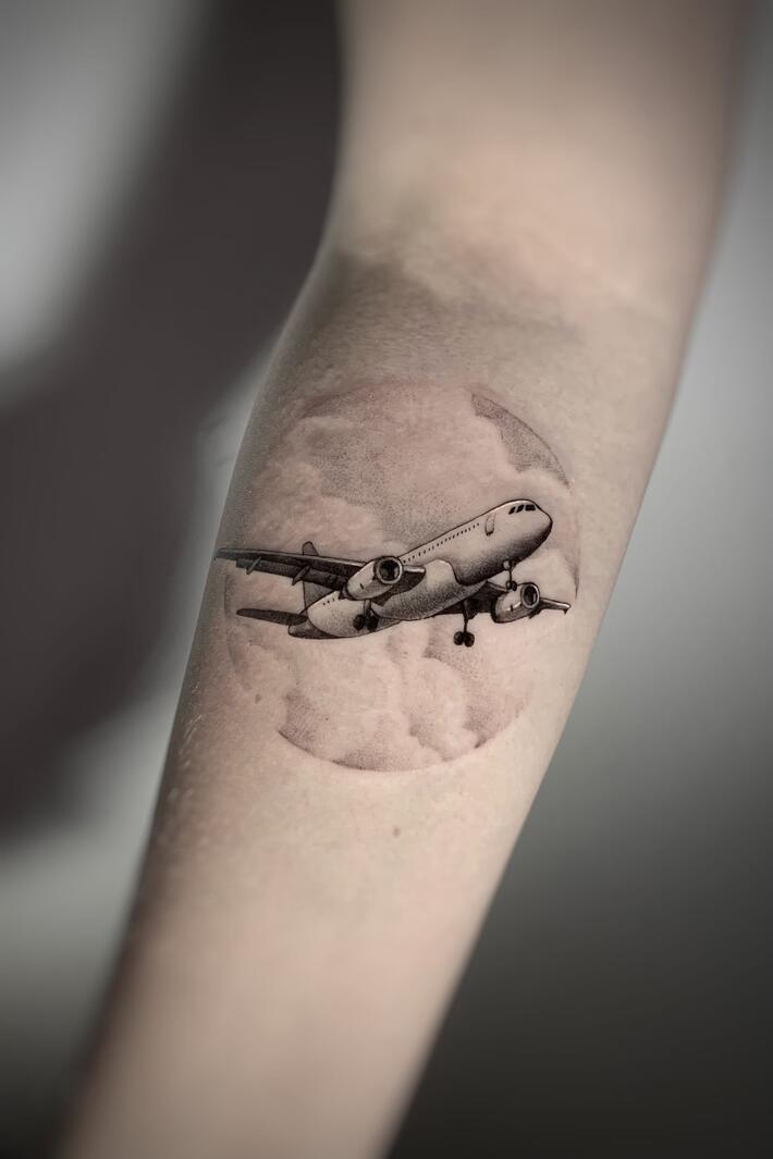 One Mile of Runway Will Take you Anywhere Designed Tattoes – Aviation Shop
